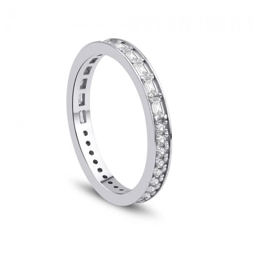 0.62 Karat Pırlanta Tamtur Yüzük IDL Sertifikalı