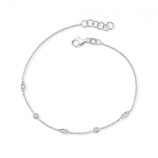 0.15 Karat Pırlanta Tasarım Bileklik IDL Sertifikalı