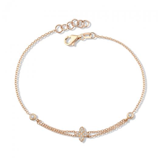 0.10 Karat Pırlanta Tasarım Bileklik IDL Sertifikalı