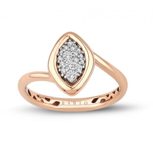 0.16 Karat Baget Pırlanta Yüzük IDL Sertifikalı