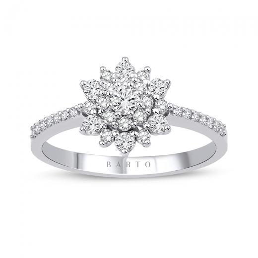 0.46 Karat Pırlanta Lotus Çiçeği Yüzük