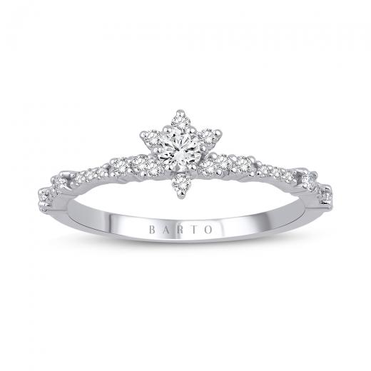 0.30 Karat Pırlanta Lotus Yüzük