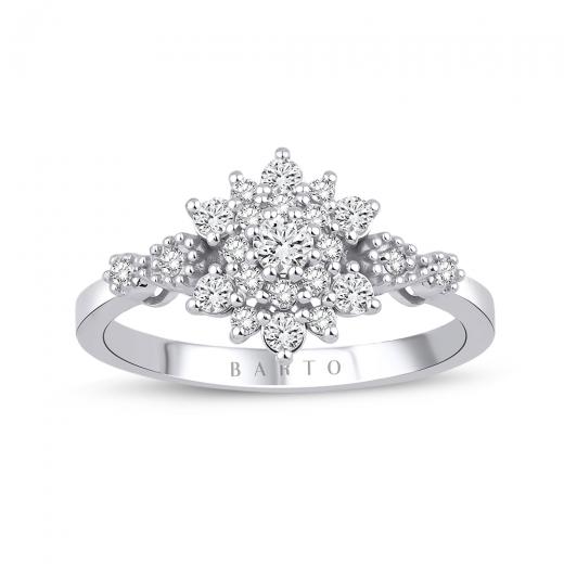 0.37 Karat Pırlanta Lotus Yüzük